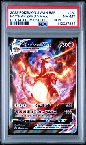 7884 Charizard VMAX 2022 Pokemon Sword & Shield Black Star Promo #SWSH261 PSA 8