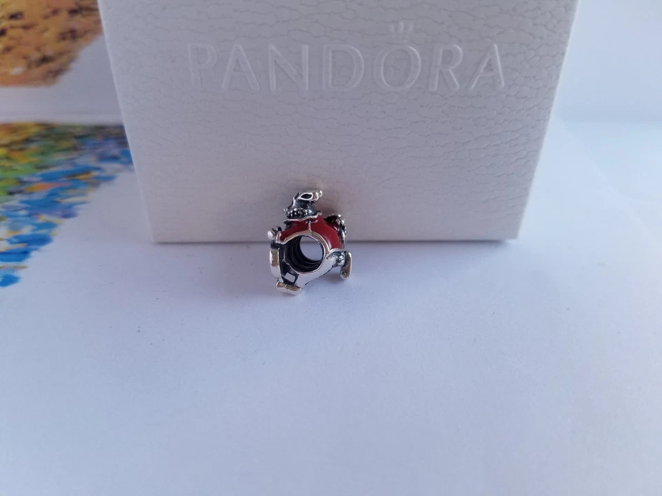 New Pandora Disney White Rabbit Mixed Enamel Authentic  Charm - Image 3 of 4