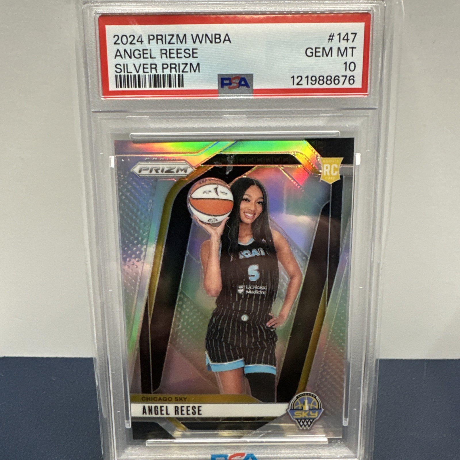 2024 Panini Prizm WNBA - Angel Reese #147 Silver Prizm (RC) PSA 10 view 1