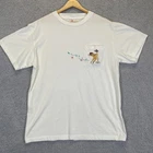 Vintage Bambi Embroidered 90's T-Shirt Size Adult Large White Disney Store