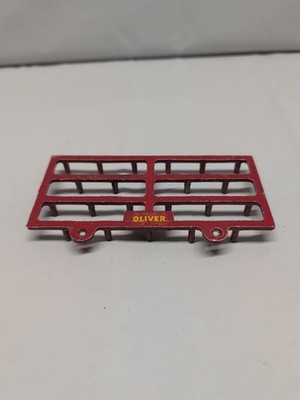 Slik Toys Rake Farm Implement Oliver Red Vintage Diecast Missing Hitch