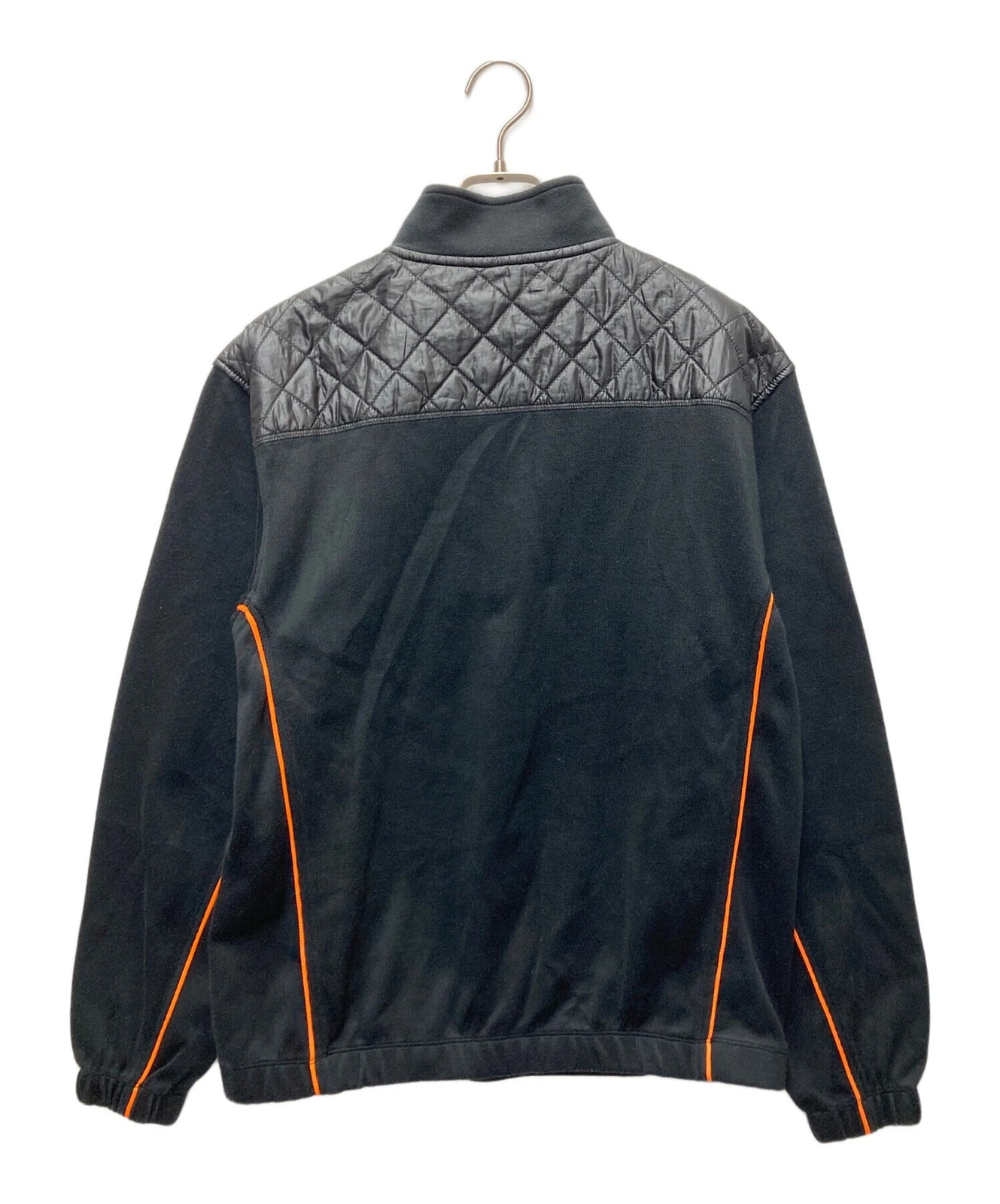 BURBERRY GOLF Felpa mezza zip Nero x Arancione Taglia:L