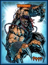 P.I.T.T. PEN AND INK ON 2013 WITCHBLADE , AP SKETCH CARD By Cover