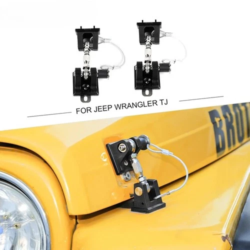 Exterior Engine Hood Lock Latch Buckle with Lock For Jeep Wrangler TJ 1997-2006 - Picture 1 of 9