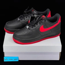 Nike AIR FORCE 1 '07 Black University Red FJ4146-002 unisex Shoes US 5.5-11