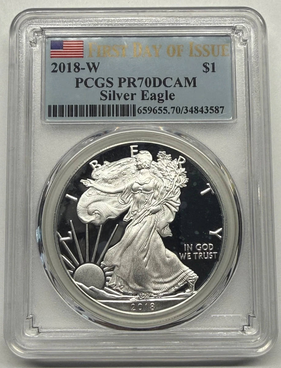 【値下】米国2018年　イーグル銀貨 T・クリーブランド　サインPR70DCAM 2018 American Eagle PR 70 Graded Silver Bullion Coins for sale | eBay