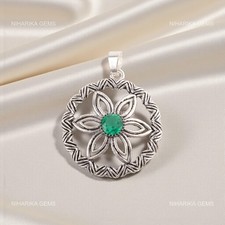 Collana In Giadeite Naturale Blu Acqua Con Pendente In Argento 925 – Gioiello Artigianale Mosaico Fine Per Donna