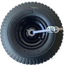 15x6.00-6" Tire and Wheel Assembly Front Mower Tire Replacement - Pack of 2 