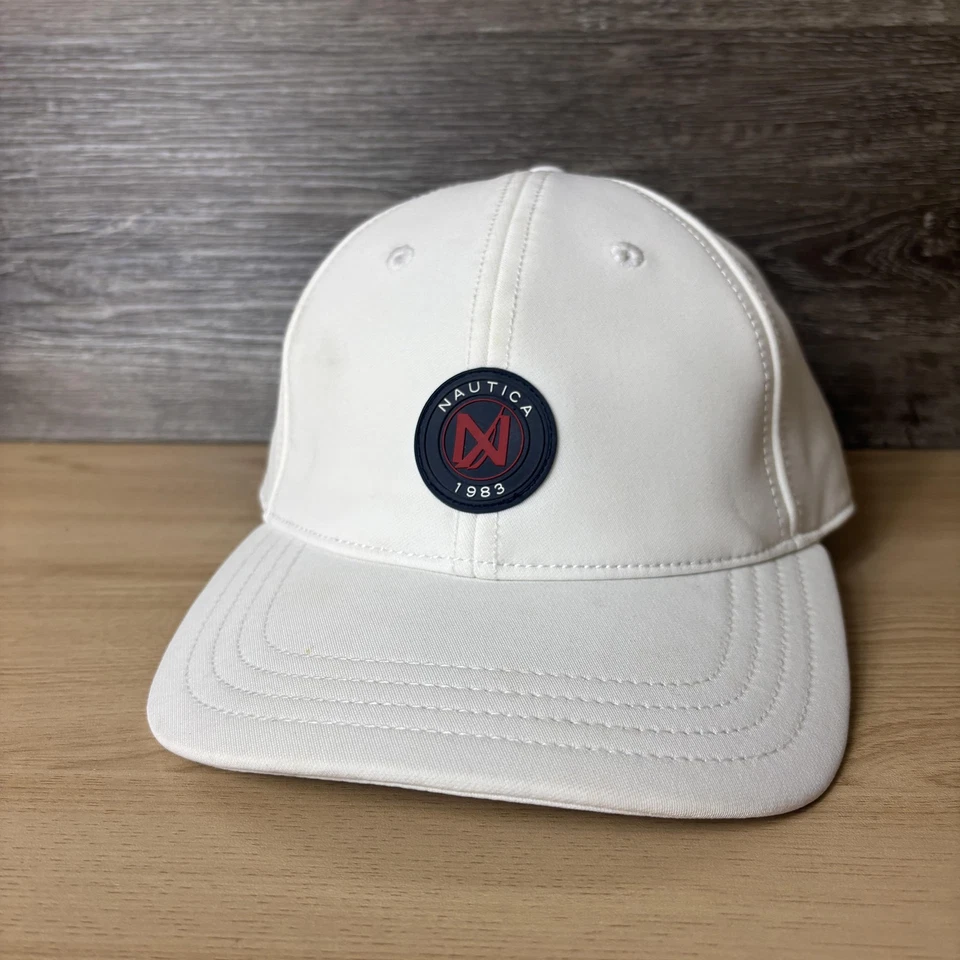 Nautica шляпа крышка ремень назад белый 1983 нашивка мужской вышитый классический повседневный - Изображение 3 из 4