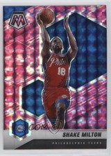 2020-21 Panini Mosaic Pink Camo Mosaic Prizm Shake Milton #56 10cj