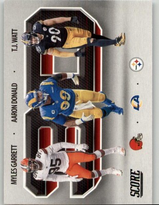 2021 Score Aaron Donald / Myles Garrett / T.J. Watt 3D #3D9