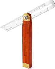 9-Inch Stainless Steel T-Bevel Gauge Angle Finder, Metric and Inch Measurements,