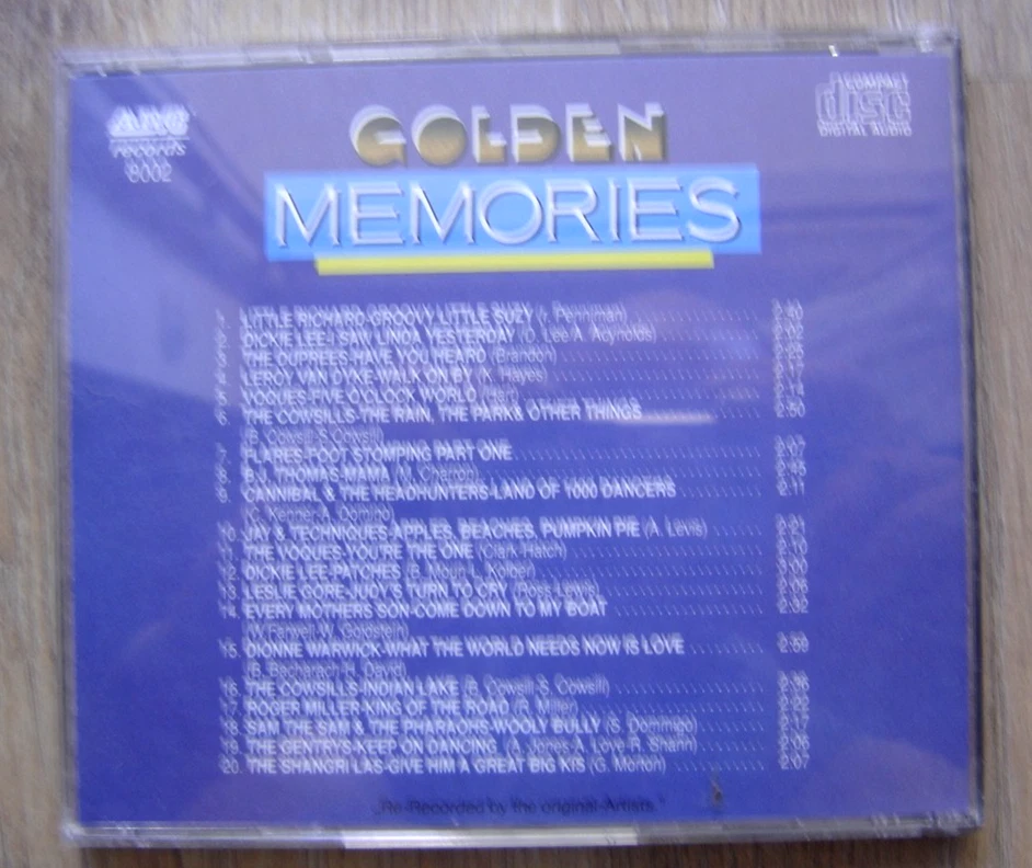 CD GOLDEN MEMORIES VOL.2 / 1991 - Bild 2 von 2