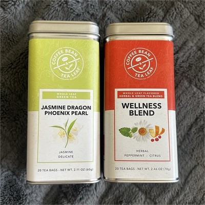 The Coffee Bean & Tea Leaf Jasmine Dragon Phoenix Pearl & Wellness Tea 20 Bags
