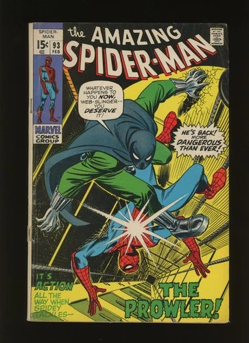 Amazing Spider-Man #93 (1971) FN - 2nd App of the Prowler Bronze Key -RareCo