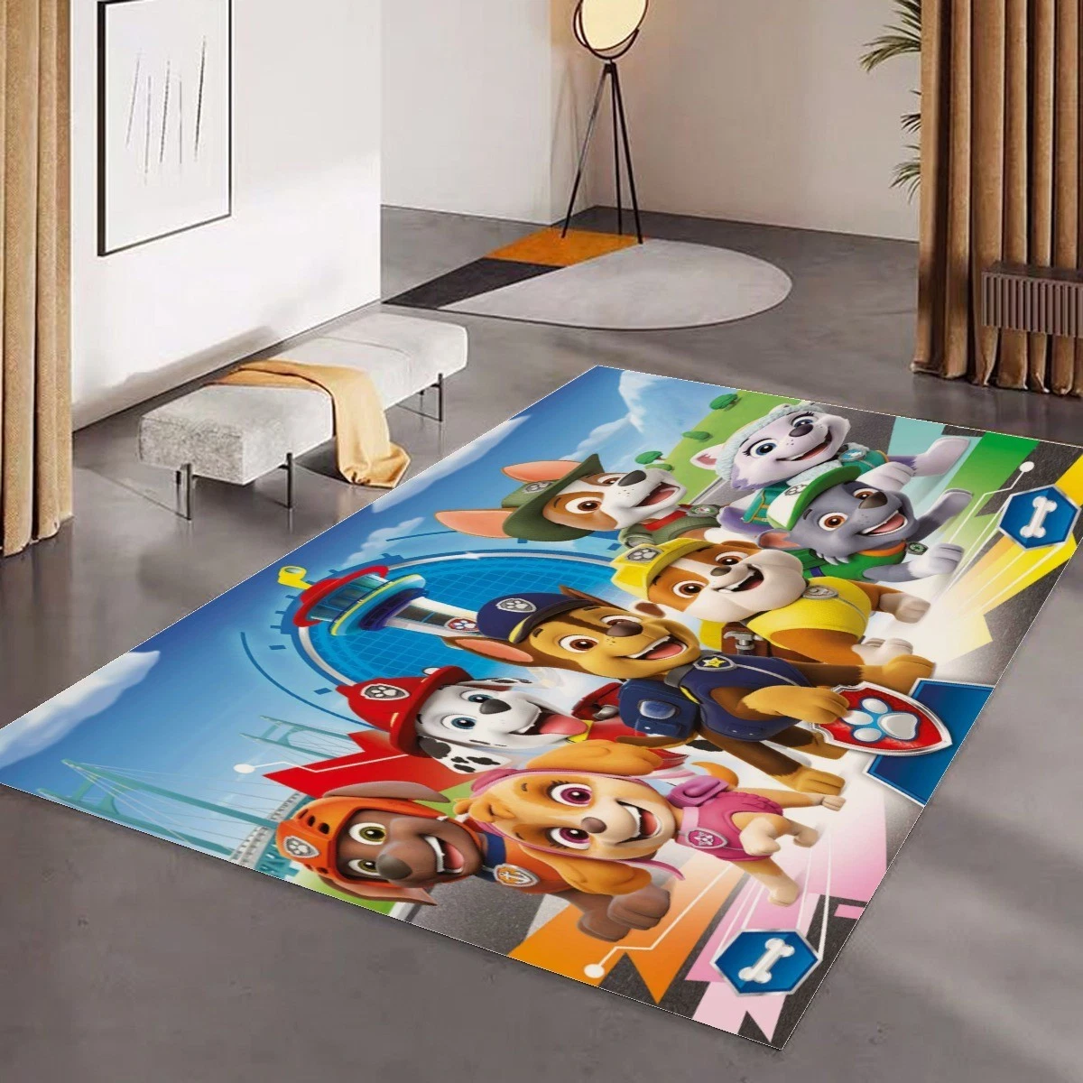 PAW Patrol Pups Print Foldable Rectangular Floor Mat Rug