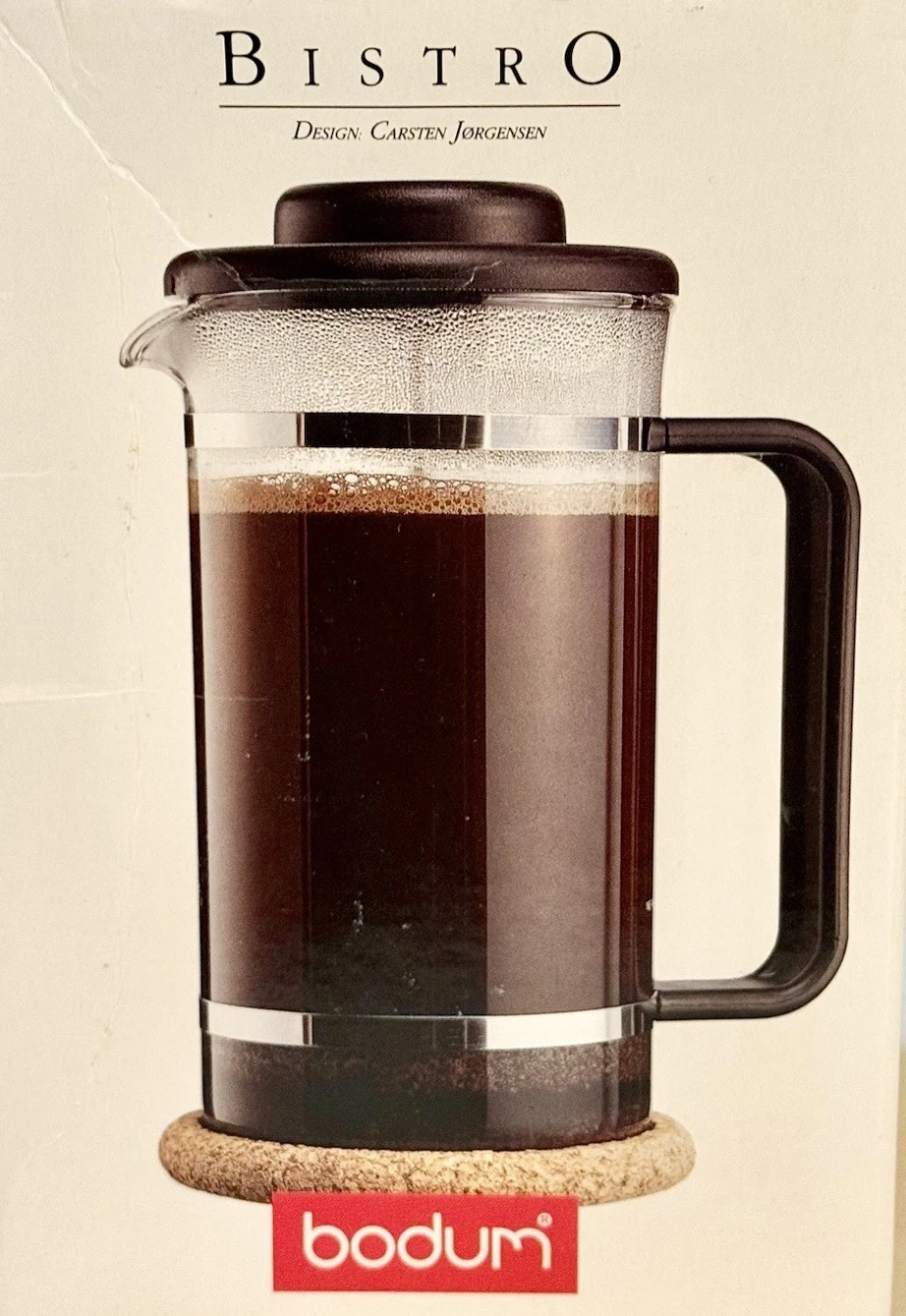 Vintage 8 Cup Bodum Bistro French Press Coffee Maker-Made in Switzerland-New
