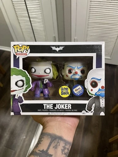 Funko Pop The Dark Knight Joker & Bank Robber 2-pak GITD Gemini LE 480 SZTUK