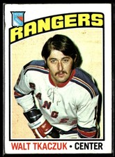 1976-77 Topps Walt Tkaczuk New York Rangers #220