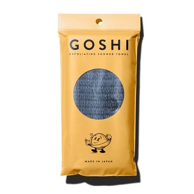 GOSHI Exfoliating Shower Towel - Rip-Resistant 1 Count (Pack of 1), Grey