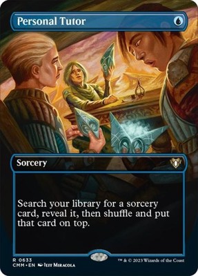 MTG English Personal Tutor (Borderless) NM Normal Commander Masters