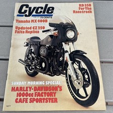 Cycle Motorcycle Magazine Harley 1000cc Sportster Yamaha MX400B & RD200B