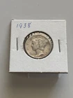 1938-P 10c Mercury Dime 90% Silver Gem