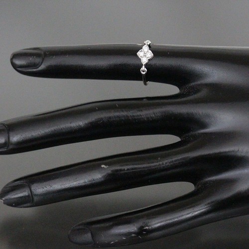 Cartier Hindu Ring Diamond US4 (46) K18WG Newly Polished with Box 6240A - Picture 5 of 7