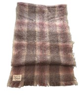 Vintage Scottish Mohair Wool Scarf 20 x 68