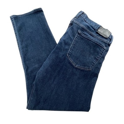 Polo Ralph Lauren Mens 36/32 Varick Slim Straight Jeans Dark Indigo Blue Stretch