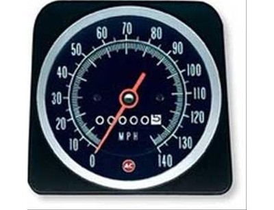 OER 6492575 Speedometer, Black Face, Green Numbers, Orange Pointer, Chevy, Each