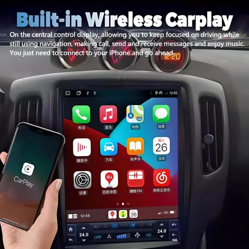 Android 13 Para 08-2019 Nissan 370Z Coche Estéreo Radio Carplay GPS Navegación Unidad Wifi - Imagen 8 de 11