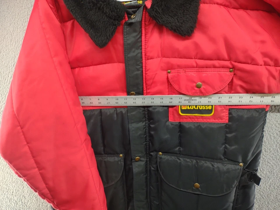 Chaqueta Abrigo Largo Aislante Cremallera Completa Puffer La Crosse De Colección Años 90 Para Hombre Talla L Foto 4 de 4