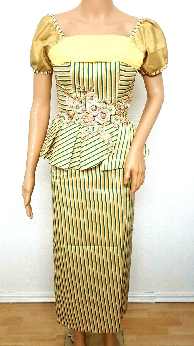 khmer silk dress modern Khmer dress with an off-shoulder bodice, delicate beading