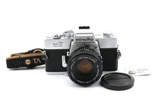 [CLA'd N Mint] (Read!)  Minolta SRT Super Silver Camera MC Rokkor-PF 50mm f/1.7