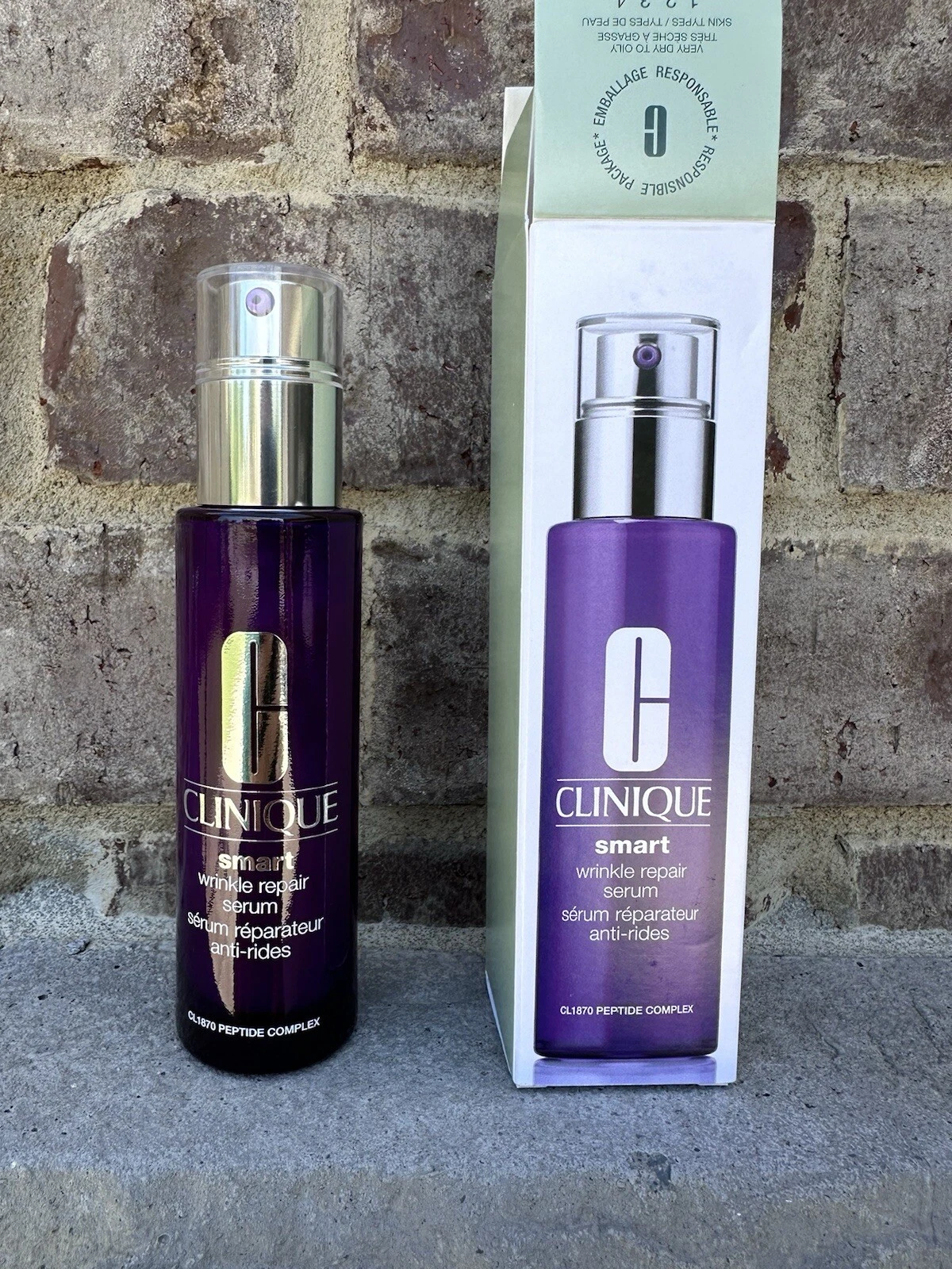 Clinique Smart Wrinkle Repair Serum, CL 1870 Peptide Complex, 1.7oz /50mL, NIB