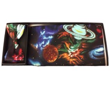 Men's Big Bang Print Bow Tie and Cummerbund Set