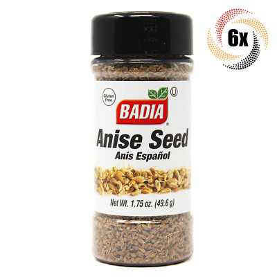 6x Shakers Badia Anise Seed Seasoning | 1.75oz | Gluten Free, No MSG & Kosher