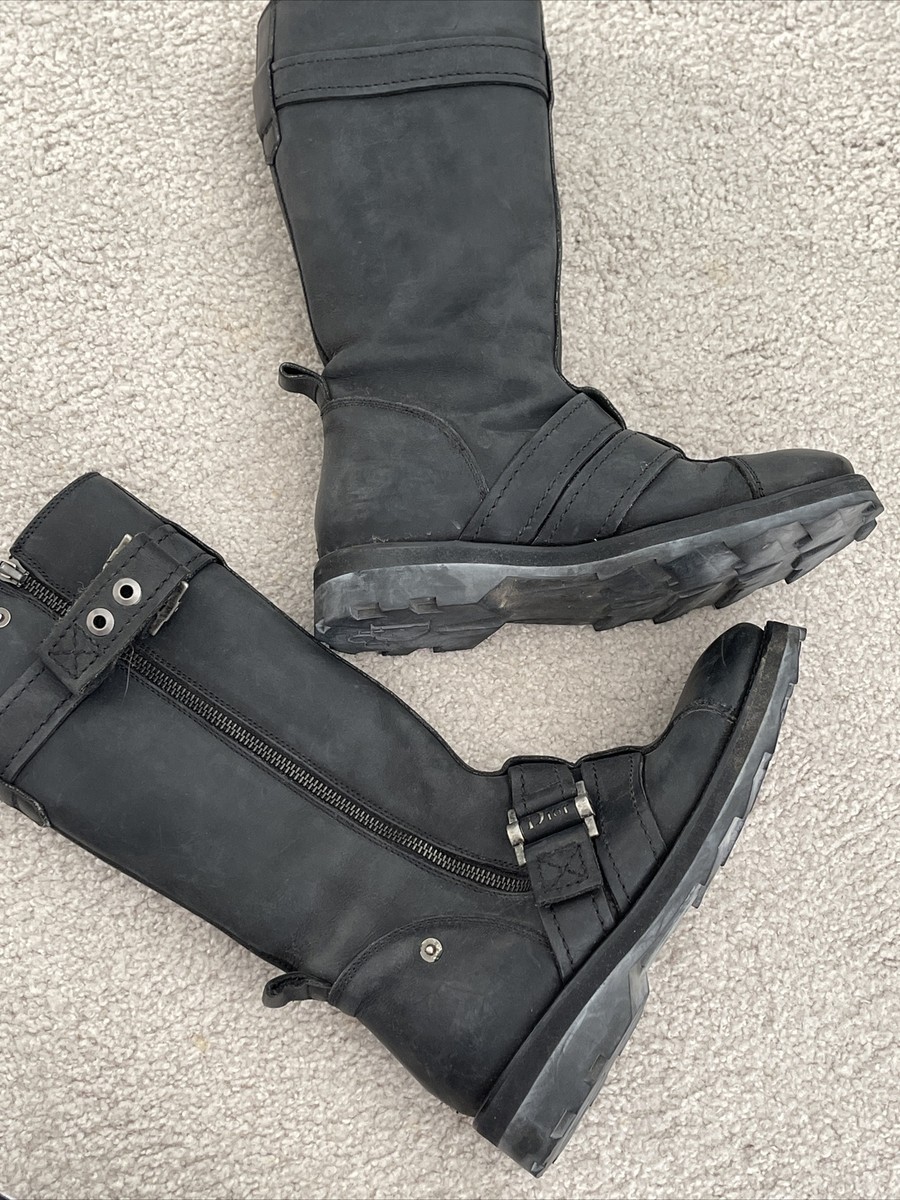 dior buckle combat boots