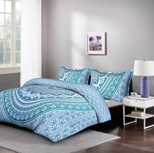 Indian Mandala Doona Duvet Cover Quilt Single Twin Size Bedding Throw Set-Green