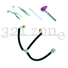Miniature Stethoscope Miniature Doctor Bag Supplies Surgical Clamps Scalpel 1:12