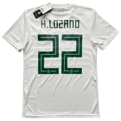 Mexico Away H.Lozano 22 2018 Authentic Soccer Name set | eBay