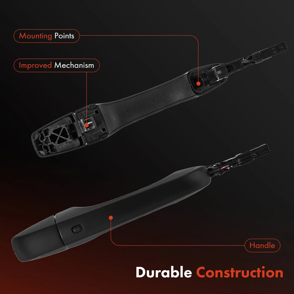 Manija de puerta exterior negra para pasajero delantero para Chrysler 300 11-20 Dodge Journey Foto 4 de 4