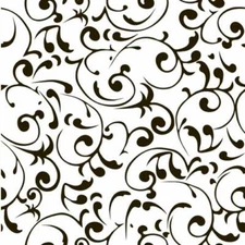 Kittrich 4 in. X 12 in. Black & White Decora Print Grip Liner pack of 6