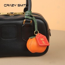 Cute Persimmon Key Chain Pendant Keyring Holder Ladies Handbag Charms Ornament