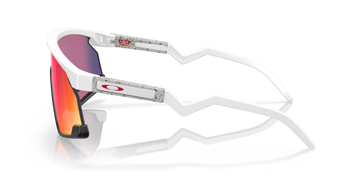 Oakley BXTR Sunglasses OO9280-0239 Matte White Frame W/ PRIZM Road