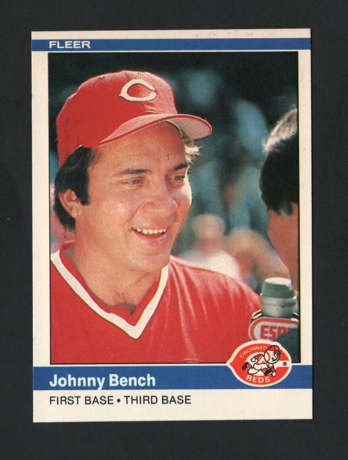 1984 Fleer Baseball Card #462 Johnny Bench – Cincinnati Reds  #A320
