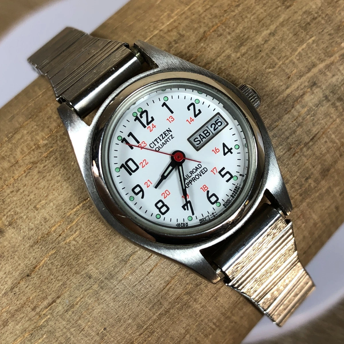 Vintage Citizen Railroad Approved Watch Women Silver Tone Quartz