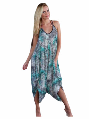 Women s Jumpsuit Size Small Animal Print Harem Style Style Chic