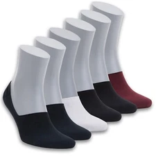 Men’s Bamboo No Show Socks – (6 Pack)